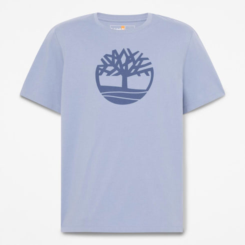 Timberland Mens Kennebec River Tree Logo Short Sleeve Tee in Blue