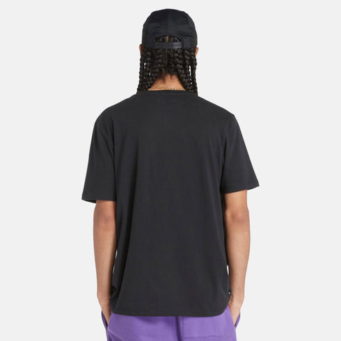 Timberland Mens Kennebec River Tree Logo Short - T-Shirt in Black
