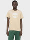 Timberland Mens Kennebec River Tree Logo Short Sleeve Tee in Beige