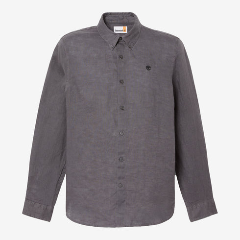 Timberland Mens Mill Brook Linen Shirt in Grey