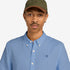 Timberland Mens Mill Brook Linen Short Sleeve Shirt in Blue