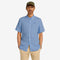 Timberland Mens Mill Brook Linen Short Sleeve Shirt in Blue