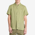 Timberland Mens Mill Brook Linen Short Sleeve Shirt in Green