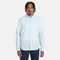 Timberland Mens Lovell Lake Cotton/Linen Long Sleeve Shirt in Blue