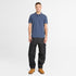 Timberland Mens Oyster River Tipped Collar Ss Polo in Blue