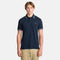 Timberland Mens Oyster River Tipped Collar Ss Polo in Blue