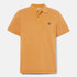 Timberland Mens Oyster River Washed Short Sleeve Polo in Brown