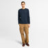 Timberland Mens Chest Logo Longsleeve Tee (Reg) in Dark Blue