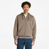 Men's Chest Logo Brushback Zip Hoodie