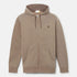 Men's Chest Logo Brushback Zip Hoodie