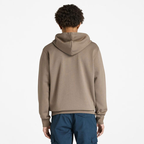 Men's Chest Logo Brushback Zip Hoodie