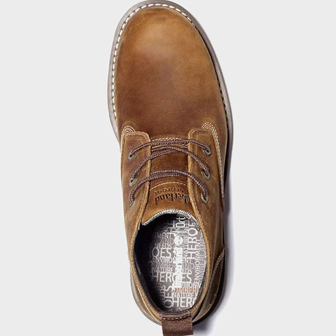 Timberland Mens Mid Lace Up Waterproof Chukka Boot in Rust/Copper