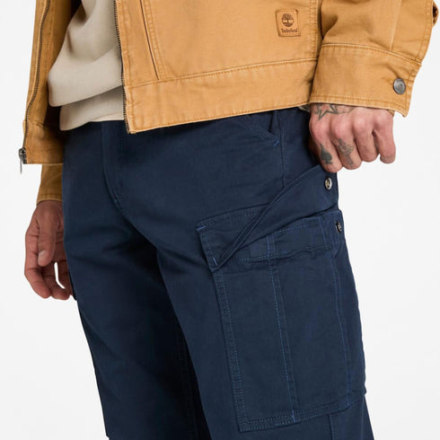 Timberland Mens Brookline Twill Cargo Pant in Blue