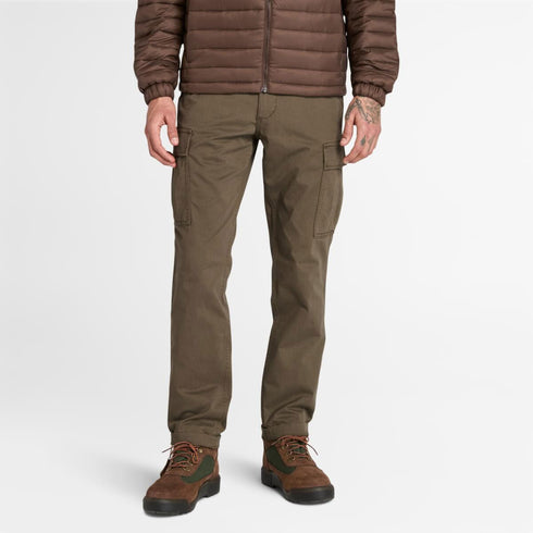 Timberland Mens Twill Cargo Pant in Dark Green