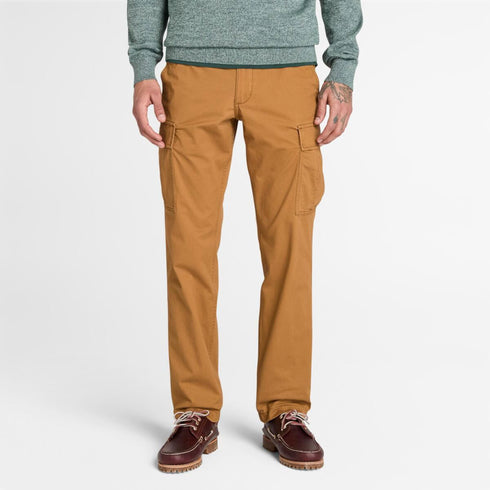 Timberland Mens Twill Cargo Pant in Dark Brown