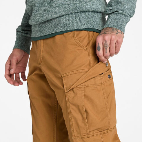 Timberland Mens Twill Cargo Pant in Dark Brown