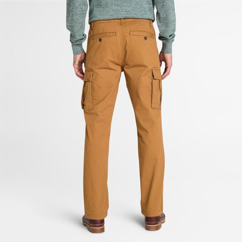 Timberland Mens Twill Cargo Pant in Dark Brown