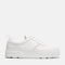 Timberland Womens Laurel Court Low Lace Up Sneaker in White Full Grain