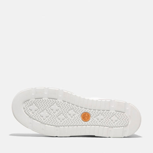 Timberland Womens Laurel Court Low Lace Up Sneaker in White Full Grain