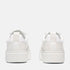 Timberland Womens Laurel Court Low Lace Up Sneaker in White Full Grain