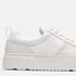 Timberland Womens Laurel Court Low Lace Up Sneaker in White Full Grain