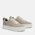 Timberland Womens Laurel Court Low Lace Up Sneaker in Light Taupe Suede