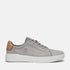 Timberland Mens Seneca Bay Low Lace Up Sneaker in Light Grey Nubuck