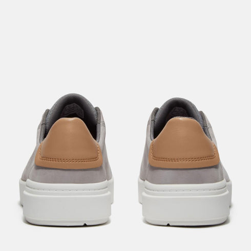 Timberland Mens Seneca Bay Low Lace Up Sneaker in Light Grey Nubuck