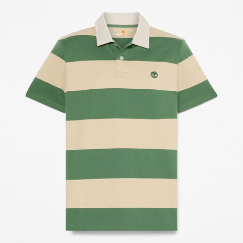 Timberland Mens Rugby Striped Short Sleeve Polo