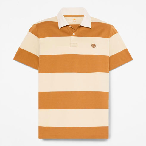 Timberland Mens Rugby Striped Short Sleeve Polo