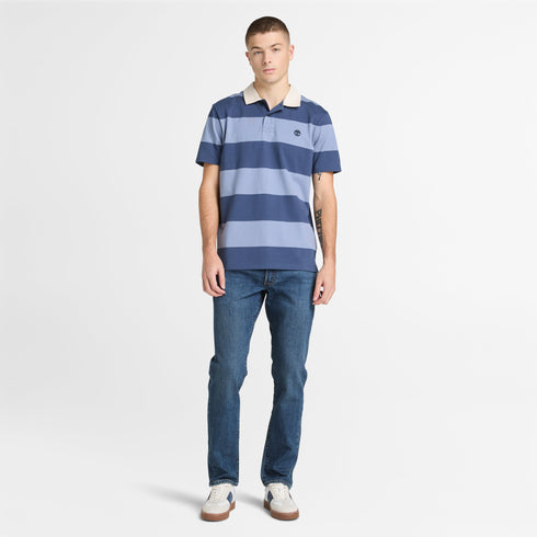 Rugby Striped Short Sleeve Polo