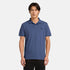 Timberland Mens Branded Collar Short Sleeve Polo in Blue