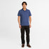 Timberland Mens Branded Collar Short Sleeve Polo in Blue