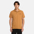 Timberland Mens Branded Collar Short Sleeve Polo in Brown