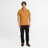 Timberland Mens Branded Collar Short Sleeve Polo in Brown