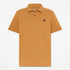 Timberland Mens Branded Collar Short Sleeve Polo in Brown