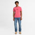 Timberland Mens Garment Dyed Short Sleeve Tee in Red