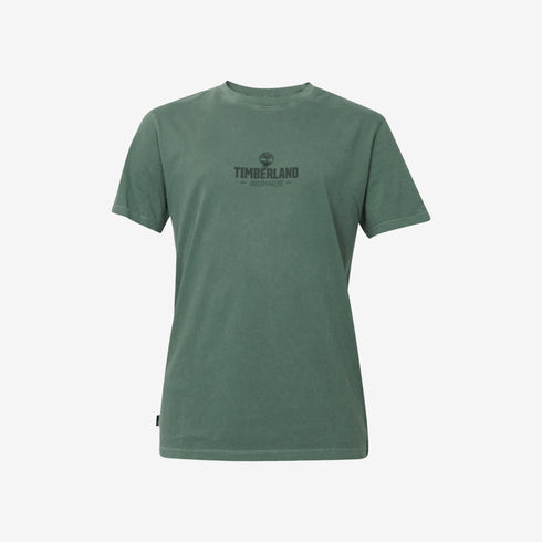 Timberland Mens Garment Dyed Short Sleeve Tee in Green