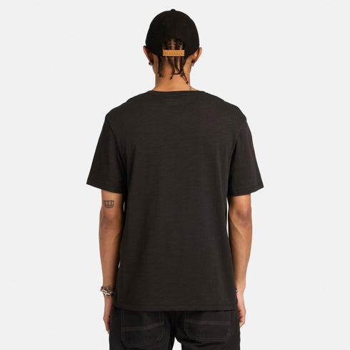 Timberland Mens Outlined Graphic Ss Tee in Black