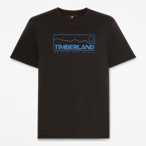 Timberland Mens Outlined Graphic Ss Tee in Black
