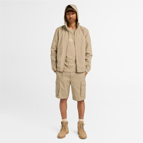 Timberland Mens Outlined Graphic Ss Tee in Beige