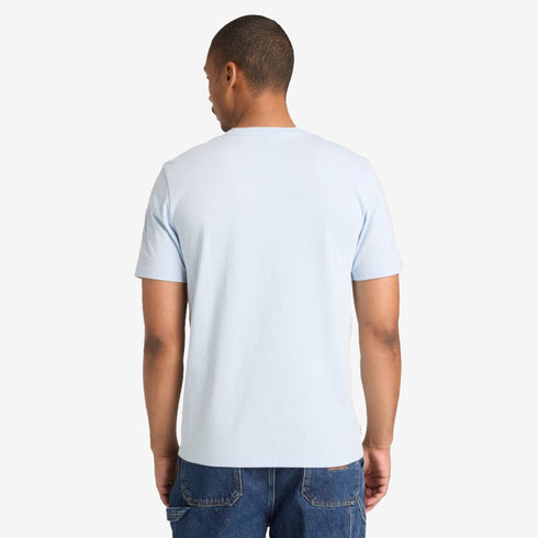 Timberland Mens Mountain Graphic Short Sleeve Tee in Blue