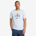 Timberland Mens Mountain Graphic Short Sleeve Tee in Blue