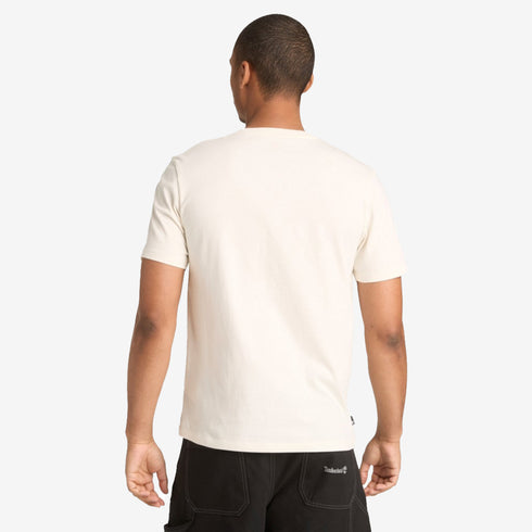 Timberland Mens Mountain Graphic Short Sleeve Tee in White