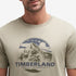 Timberland Mens Mountain Graphic Short Sleeve Tee in Beige