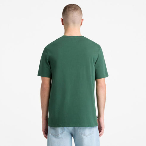 Timberland Mens Front Graphic Shortsleeve Tee in Green