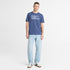 Timberland Mens Front Graphic Shortsleeve Tee in Blue