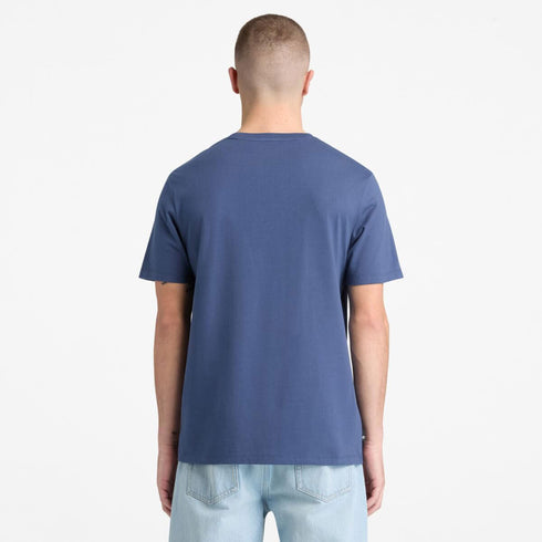 Timberland Mens Front Graphic Shortsleeve Tee in Blue