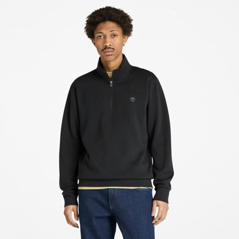 Men's Chest Logo Brushback 1/4 Zip Sweatshirt