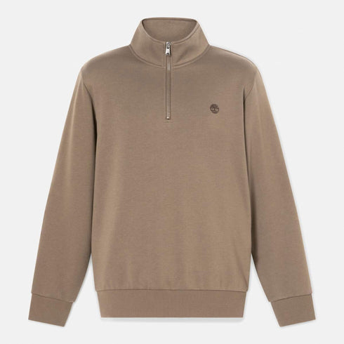 Men's Chest Logo Brushback 1/4 Zip Sweatshirt